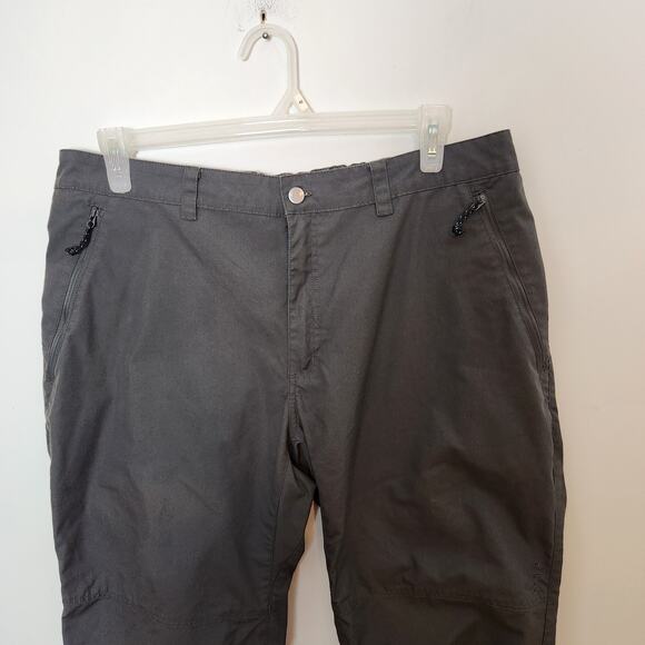 FjallRaven Pants Sz 38 X 34 Long Mens Vardag Trousers Outdoor Hiking Gray Logo - Picture 2 of 13